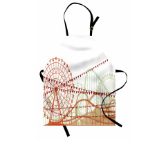 Silhouette Rides Flags Apron