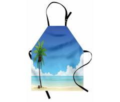 Exotic View Tree and Coconuts Apron