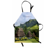 Greenland Scene Navala Village Apron