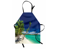 Exotic Beach and Coconut Trees Apron