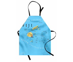 Political Map Capital Suva Apron