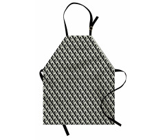 Monochrome Optical Geometric Apron