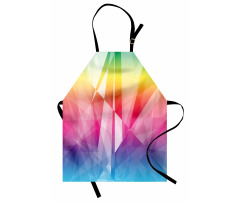 Mosaic Rainbow Geometric Art Apron