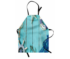 Nautical Ocean Scenery Apron