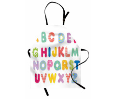 Colorful Printed Letters Apron