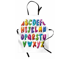 Gradient Colors Graffiti Apron