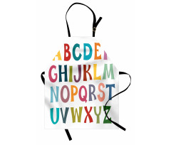 Basic Colorful Letters Apron