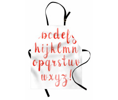 Watercolor Warm Letters Apron