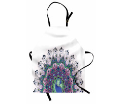 Exotic Wild Peacock Apron