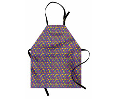 Vibrant Small Big Squares Apron