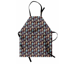Abstract Pastel Birds Apron
