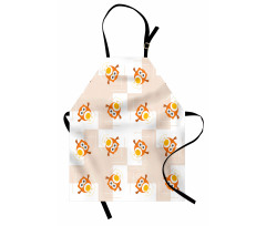 Cartoonish Flying Birds Apron