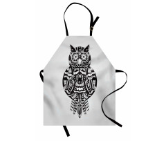 Zentangle Graphic Bird Apron