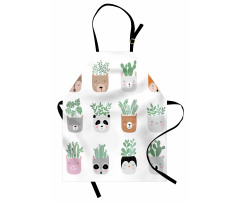 House Plant in Animal Pots Apron