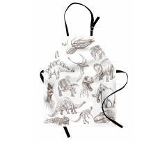 Dinosaurs Skeleton Apron