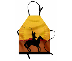 Cowboy on Horse Shade Apron