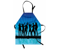 Dancing Crowd Sunrays Apron