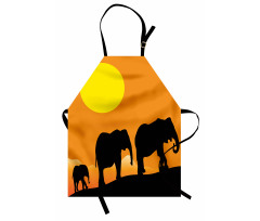 Baby Elephant and Family Apron