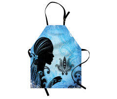 Girl Lotus Art Apron