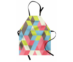 Colorful Polygonal Pattern Apron