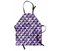 Monochrome Style Triangles Apron