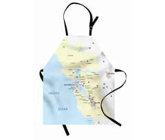 San Francisco Regions Map Art Apron