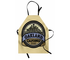 Round Symbolic Lettering Apron