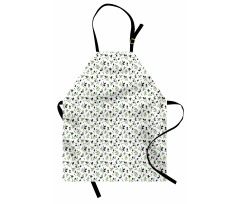 Botanical Branches Leaves Apron