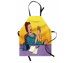 Pop Art Businesswoman Apron