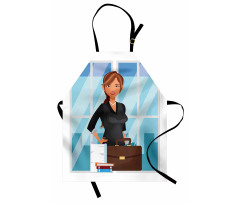 Businesswoman at Office Apron