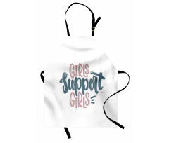 Girls Support Girls Texts Apron