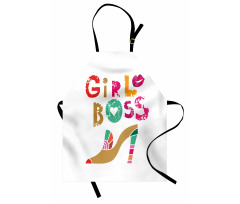 High Heel and Woman Lips Apron