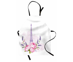 Spring Flora Eiffel Tower Apron