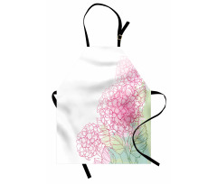 Grunge Paint Art Flowers Apron