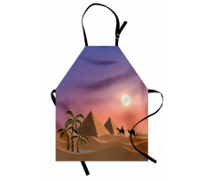 Caravan Camels Desert Scene Apron