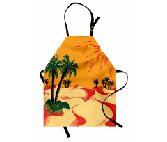 Wind Rippled Sand and Trees Apron