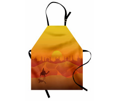 Dramatic Desert in Tangerine Apron