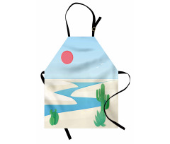 Desert Safari Cactus Plants Apron