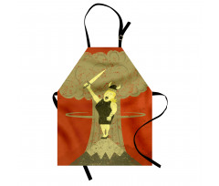 Grunge Singing Lady Apron