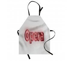 Computer Graphic Typography Apron