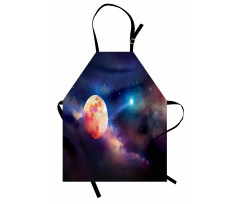 Cosmic Scene with Planets Apron