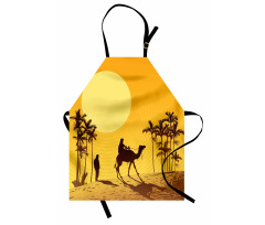 Camel Men and Palms Apron