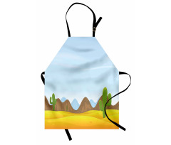 Cactus Plants Mountains Desert Apron