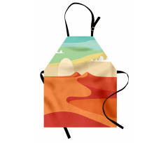 Abstract Desert and Sky Art Apron