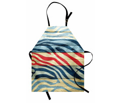 Country Zebra on Wood Apron