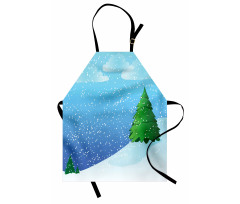 Snow Pouring onto Trees Apron