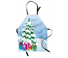 Presents Under a Tree Apron