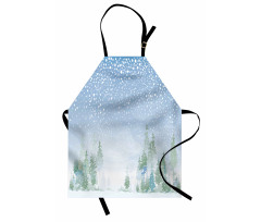 Misty Outdoor Scene Apron