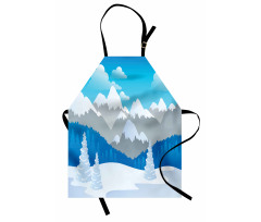 Snow-Capped Mountains Apron