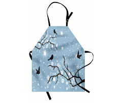 Birds Snowflakes Apron